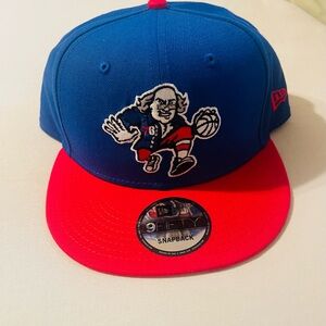 Blue and Red Snapback Cap